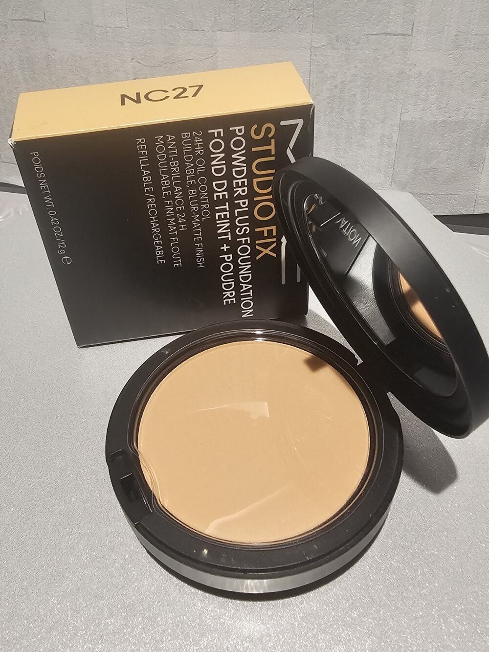 New Version - NC27 Mac Cosmetics Studio Fix Powder Plus Foundation 0.52 OZ.